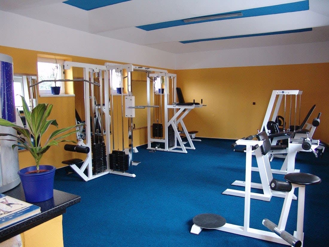 Sauna a fitness ve vnitrobloku — pohled 3