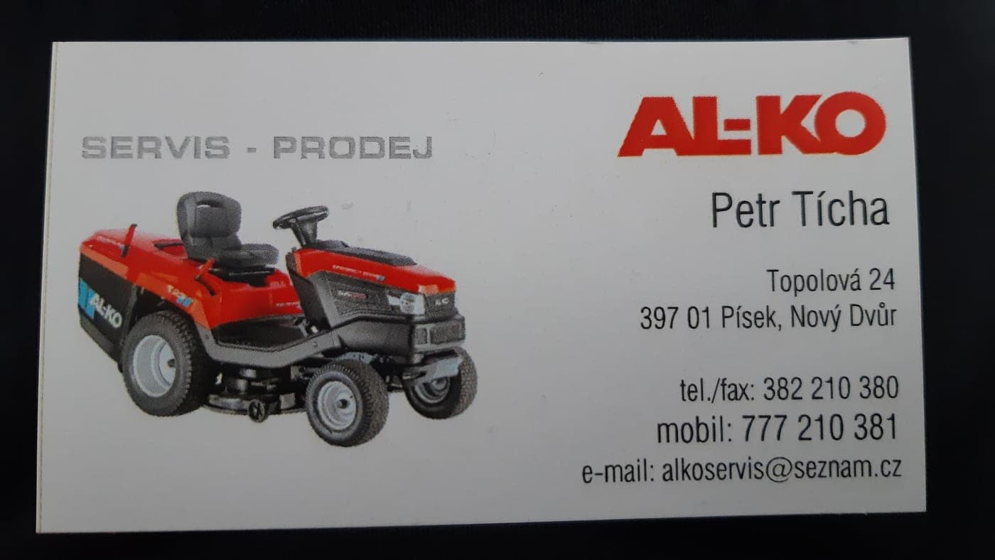 Al - Ko, Tecumseh, Briggs, Honda - Servis, Prodej - Tícha — Písek