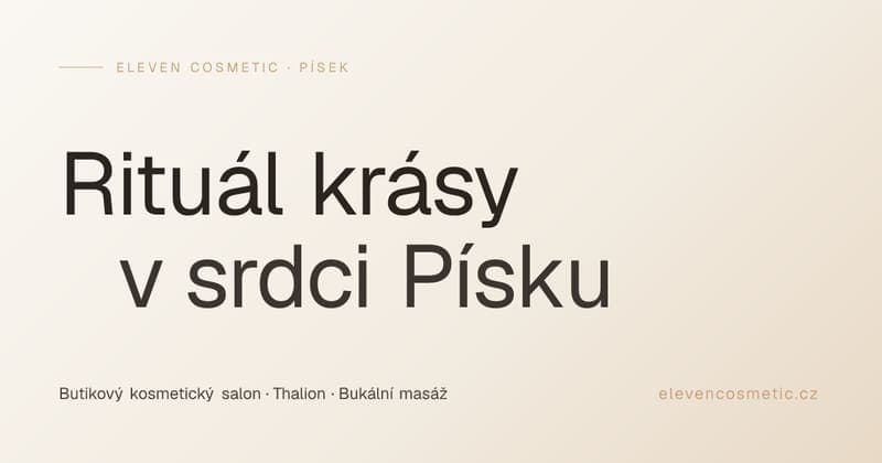 Kosmetický salon Eleven Cosmetic — Písek